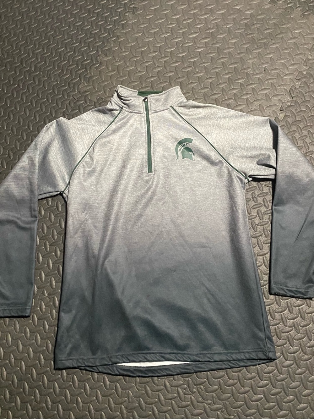 Colosseum Men's Gray Ombre Quarter-Zip Sweater